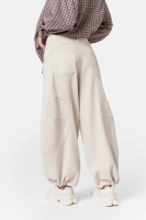 Sheila Select - Women's balloon jeans with mid-rise 'Nikos Beige'